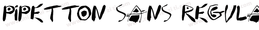 Pipetton Sans Regula字体转换
